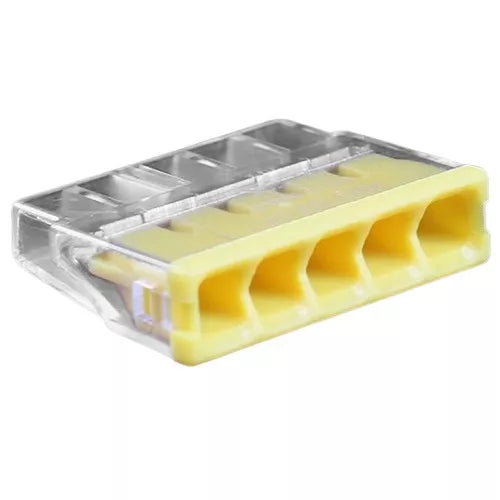 Universali laidų jungtis, 5x 0.5-2.5mm², 24A, 450V, 100vnt.