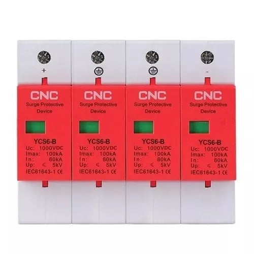 DC viršįtampių ribotuvas, 4P, B klasės, 60-1000kA, 1000VDC