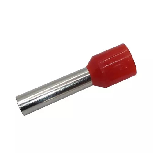 Presuojamas izoliuotas antgalis 10mm2/7AWG laidui, varis, raudonas, 100 vnt.