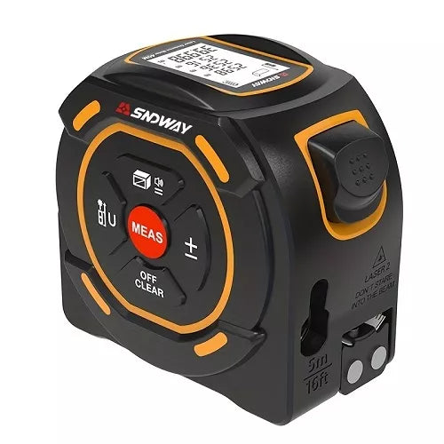 Lazerinis atstumo matuoklis su matavimo juosta 60m/5m