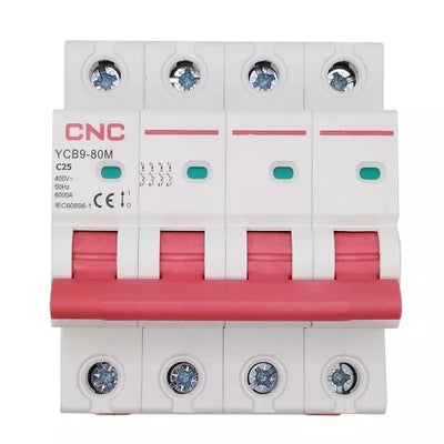 Automatinis jungiklis, 4P, 25A, C klasės, 6kA