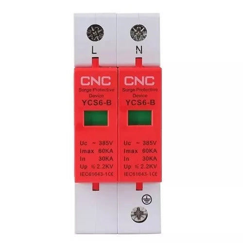 AC viršįtampių ribotuvas, 2P, B klasės, 30-60 kA, 385VAC
