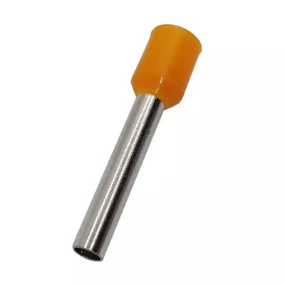 Presuojamas izoliuotas antgalis 4mm2/12AWG laidui, varis, oranžinis, 100 vnt.